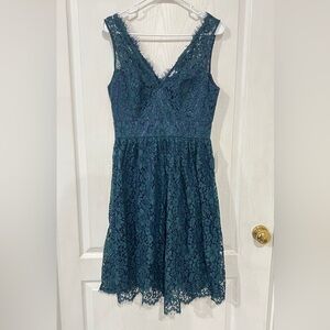 NWT Nordstrom Teal Lace Dress